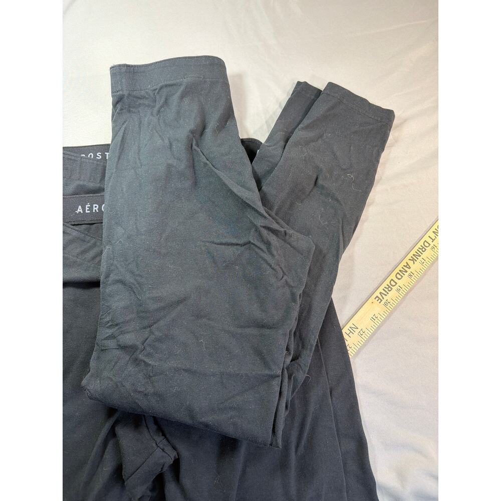 Aeropostale Classic Black Leggings Women's size Large 3 pair